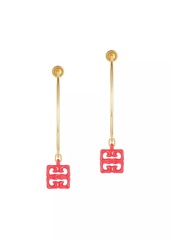 Givenchy 4G Liquid Earrings in Metal and Resin