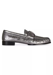 Givenchy 4G Loafers In Laminated Leather