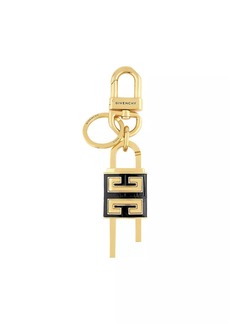 Givenchy 4G Padlock Keyring In Metal And Leather