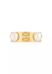 Givenchy 4G Ring In Metal With Pearls