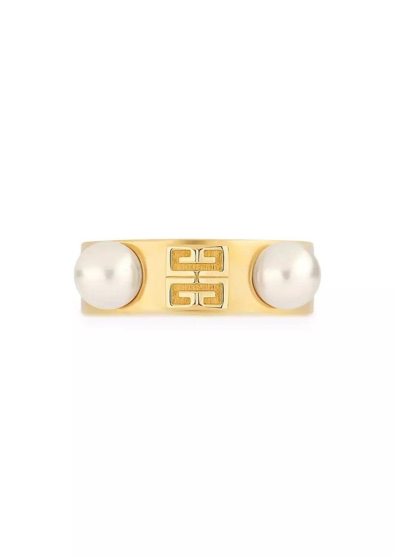 Givenchy 4G Ring In Metal With Pearls