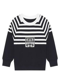 Givenchy 4G Sweatshirt In Jersey With Stripes