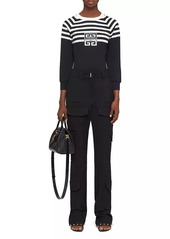 Givenchy 4G Sweatshirt In Jersey With Stripes