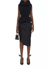 Givenchy Asymmetric Draped Skirt