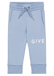 Givenchy Kids Baby logo cotton-blend sweatpants