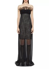 Givenchy Bustier Dress in Muslin with Lace