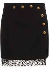 Givenchy button-embellished A-line mini skirt