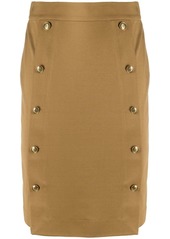 Givenchy button-embellished pencil skirt
