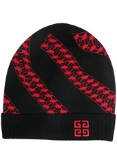 Givenchy cable pattern beanie hat