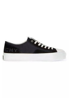 Givenchy City Sneakers in Canvas and Suede