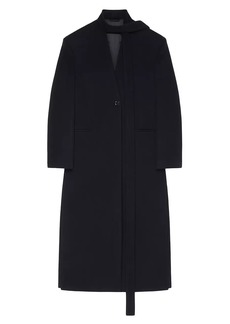 Givenchy Coat in Double Face Cashmere with Scarf