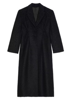 Givenchy Coat with Buttons in Curly Wool and Mohair