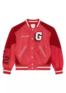 Givenchy College Bi-Material Varsity Jacket