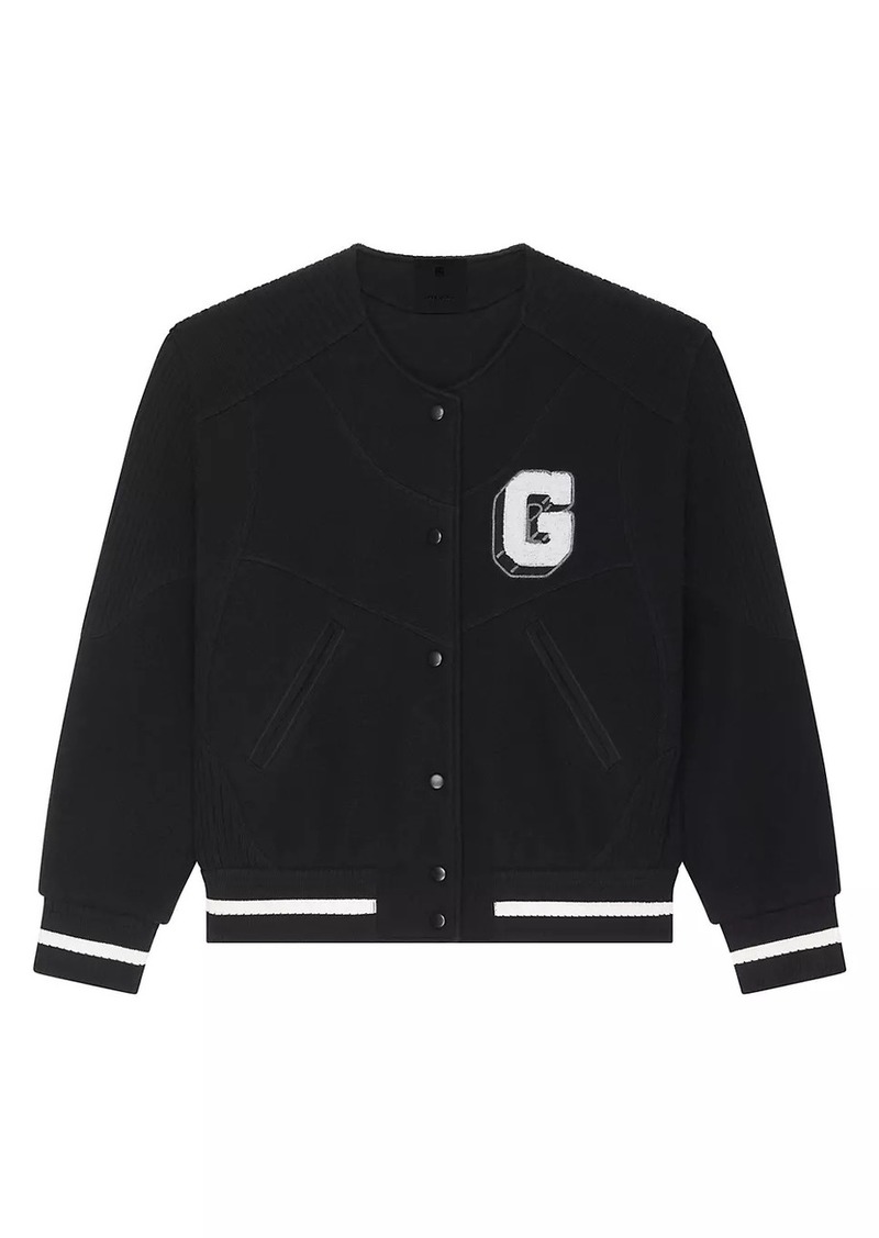 Givenchy College Varsity Jacket In Wool