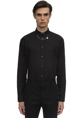 Givenchy Cotton Twill Shirt W/chain Detail