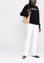 Givenchy crew-neck logo intarsia-knit jumper
