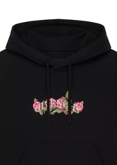 Givenchy Cropped Hoodie in Cotton with Roses Print