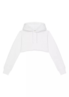 Givenchy Cropped Hoodie In Fleece