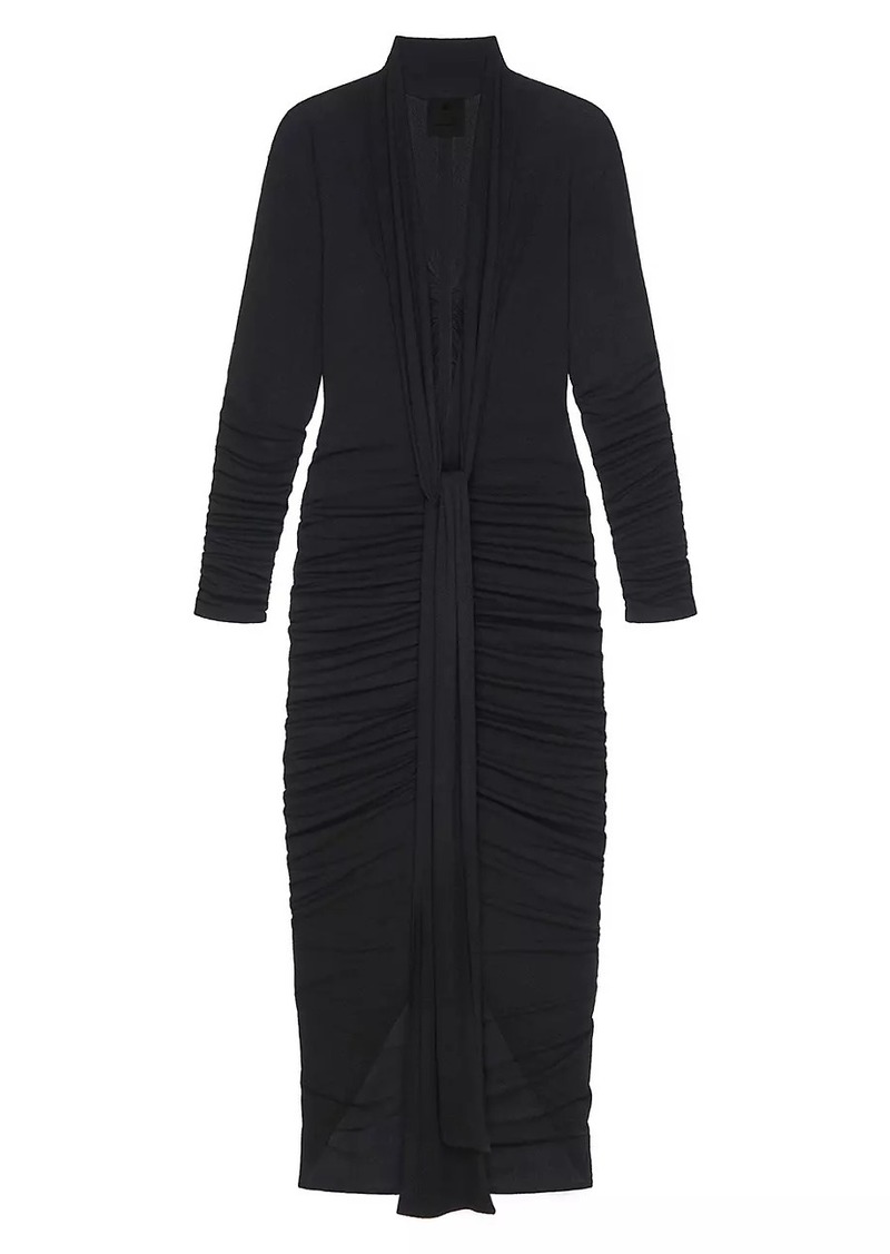 Givenchy Draped Dress in Jersey with Lavalliere