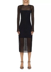 Givenchy Dress in Shiny Monogram Tulle