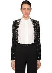 Givenchy Embellished Wool Crepe Bolero Jacket