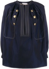 Givenchy embossed buttons blouse