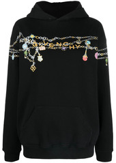 Givenchy embroidered charms hoodie