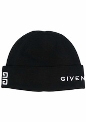 Givenchy embroidered-logo wool beanie