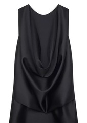 Givenchy Evening Draped Dress in Wool and Silk