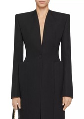 Givenchy Fitted Coat In Wool