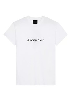 Givenchy Fitted Short Sleeve Logo T-Shirt