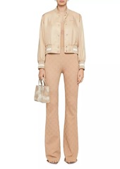 Givenchy Flare Pants In 4G Mini Jacquard