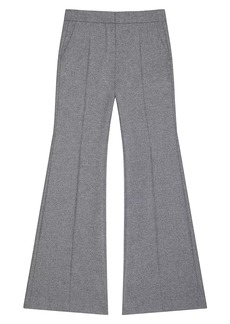Givenchy Flare Tailored Pants In Wool Flannel