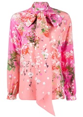 Givenchy floral-print bow-tie blouse