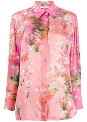 Givenchy floral print long-sleeved shirt