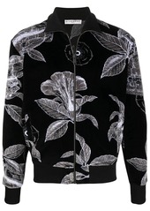 Givenchy floral velvet track jacket