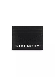 Givenchy G Cut Card Holder In 4G Leather