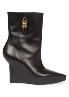 Givenchy G Lock 80 Leather Wedge Short Boots