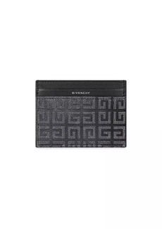 Givenchy Giv Cut Card Holder In 4G Lurex Embroidery And Leather