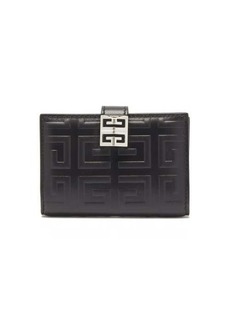 Givenchy - 4g-embossed Leather Bi-fold Wallet - Womens - Black