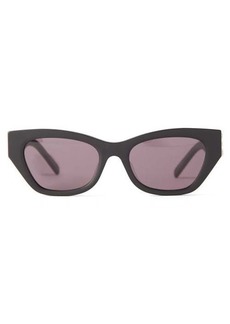 Givenchy Eyewear - 4g-logo Cat-eye Sunglasses - Womens - Black
