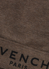 Givenchy - Appliquéd cotton and cashmere-blend beanie - Brown - ONESIZE