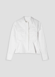 Givenchy - Cotton-poplin peplum shirt - White - FR 34