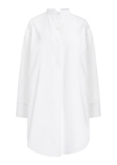 Givenchy - Cotton-Silk Mini Shirt Dress - White - FR 40 - Moda Operandi