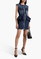 Givenchy - Denim peplum mini dress - Blue - FR 36