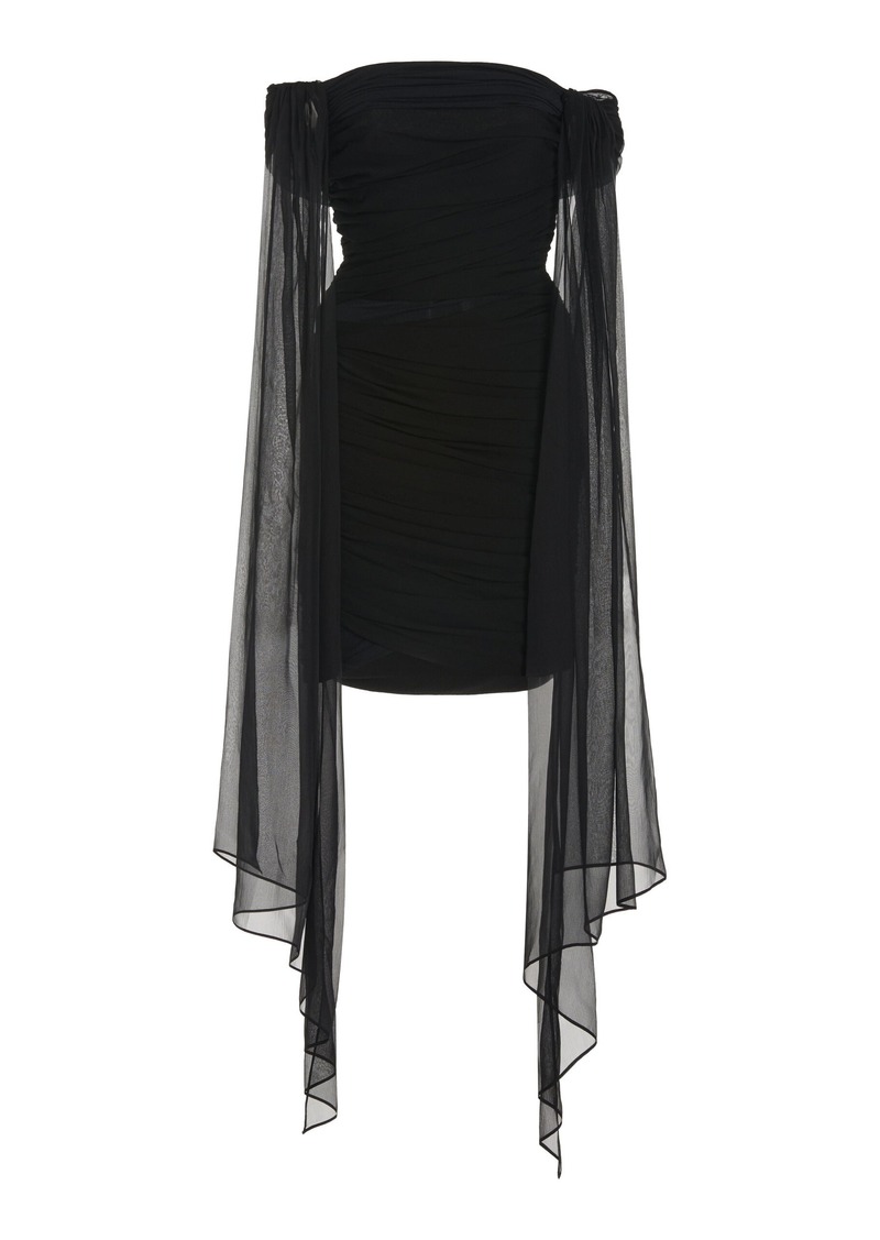 Givenchy - Draped Mini Dress - Black - FR 34 - Moda Operandi