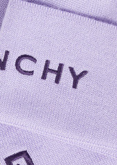 Givenchy - Embroidered wool beanie - Purple - ONESIZE