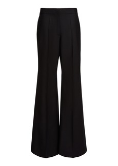 Givenchy - Flared Wool-Mohair Pants - Black - S - Moda Operandi