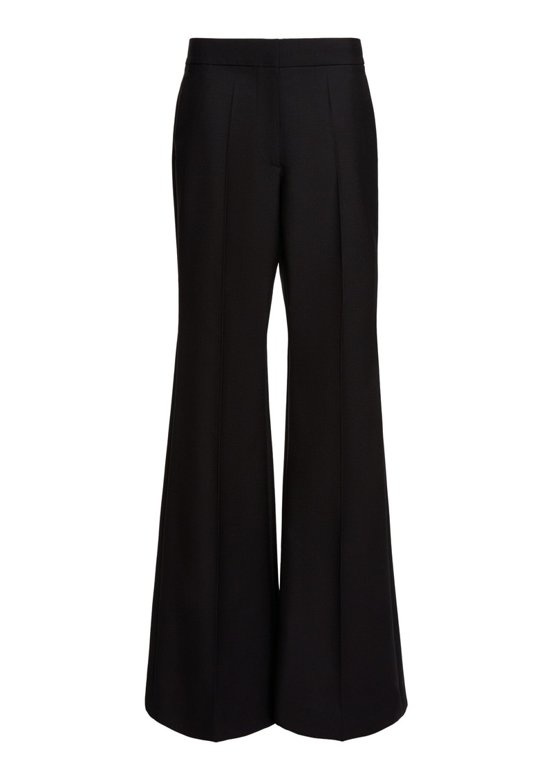 Givenchy - Flared Wool-Mohair Pants - Black - L - Moda Operandi