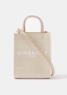 Givenchy - G-tote Mini Coated-canvas Tote Bag - Womens - Beige
